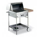 Gas Grill aus Edelstahl